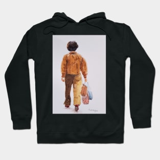 Person walking in Japan Hoodie